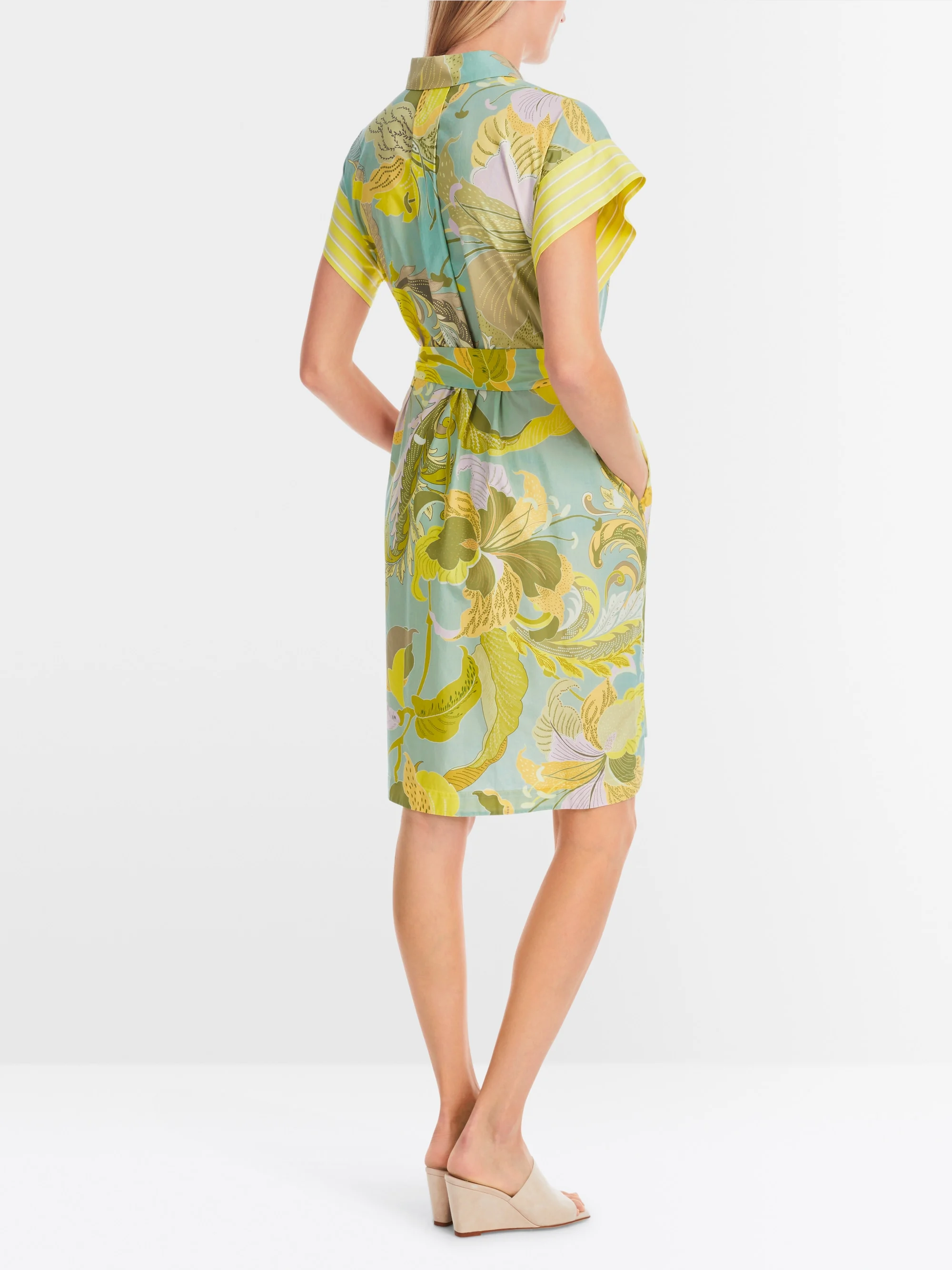 Marc-Cain Short shirt dress in material mix