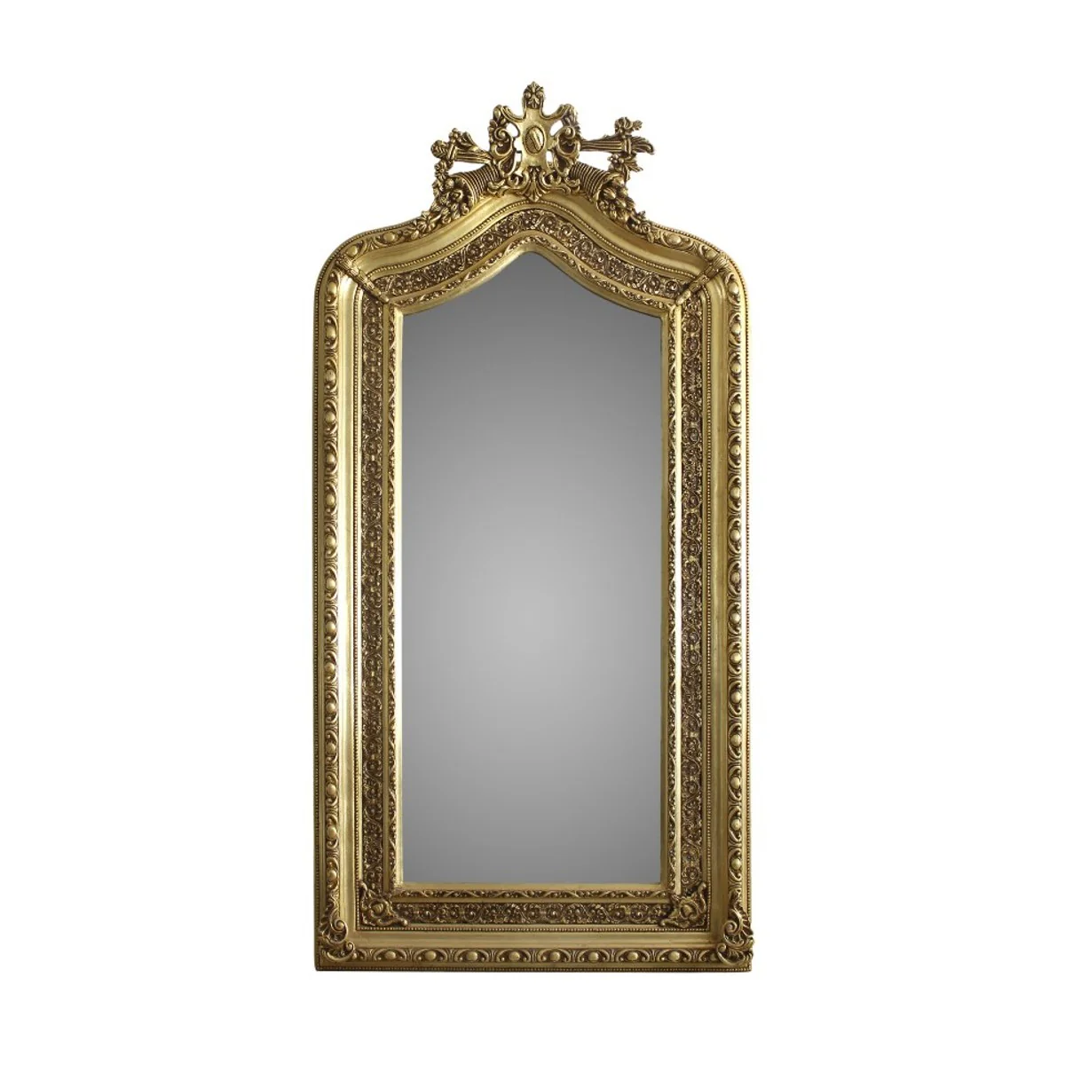 Casa Padrino Luxury Wall Mirror 110 x H. 210 cm - Baroque Mirror