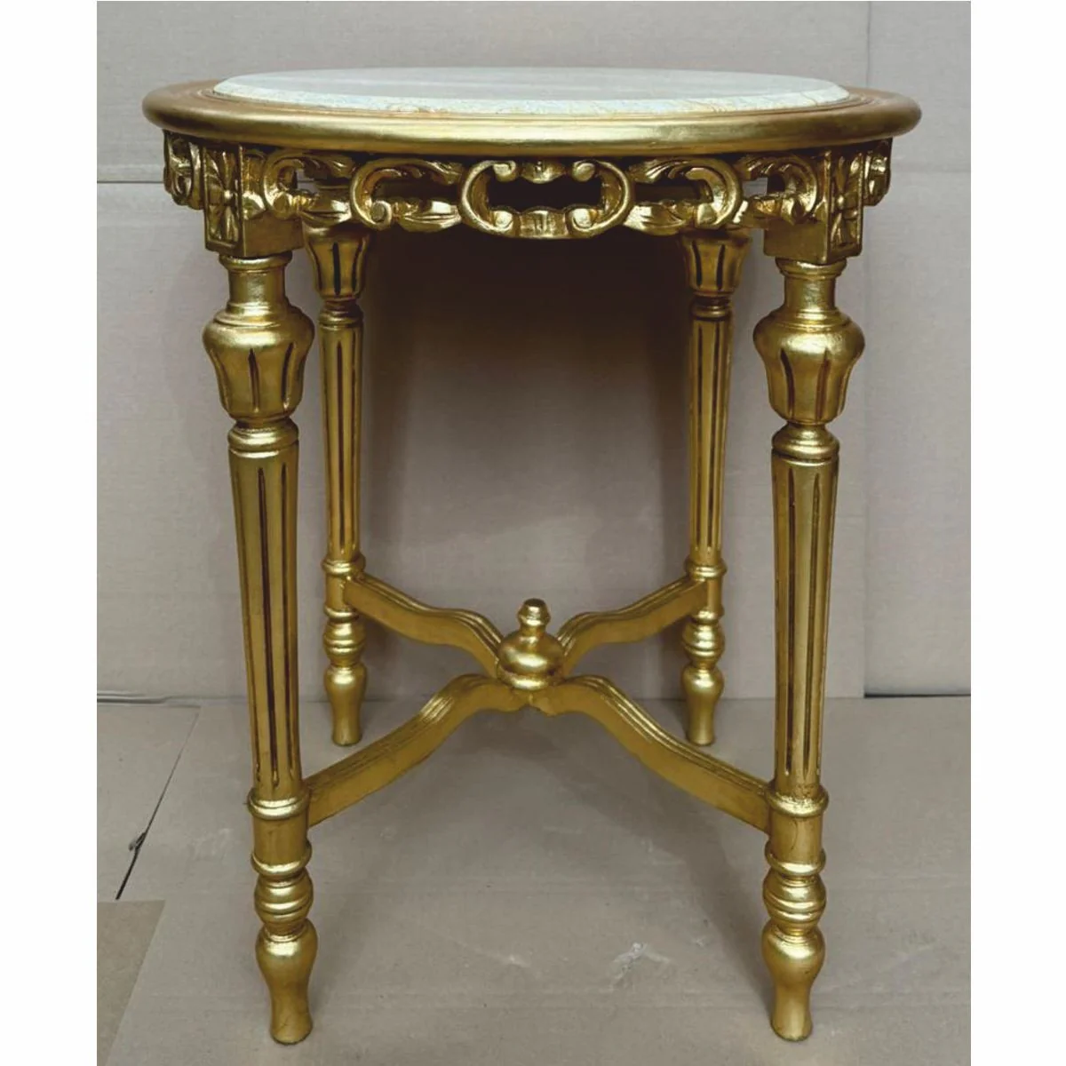 Casa Padrino mesa auxiliar barroco oro / gris ? 60 x A. 72 cm - Muebles barrocos