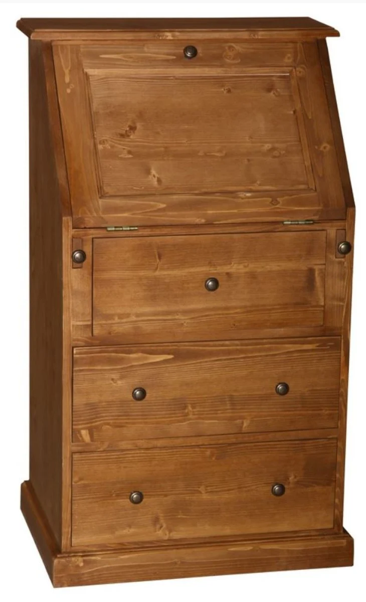 Casa Padrino escritorio estilo casa de campo con 5 cajones 65 x 45 x H. 110 cm - muebles de estilo rural