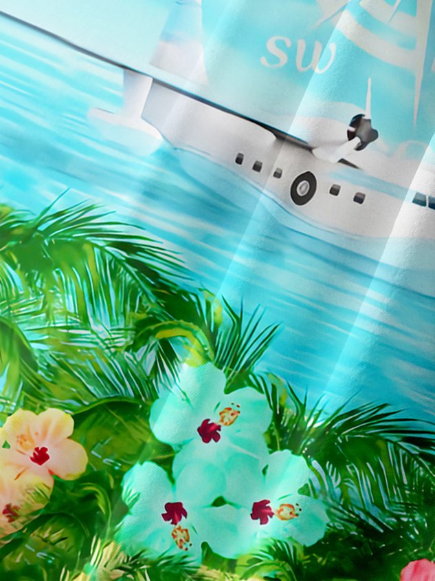 Retired Not My Problem Anymore Chest Pocket Short Sleeve Hawaiian Shirt