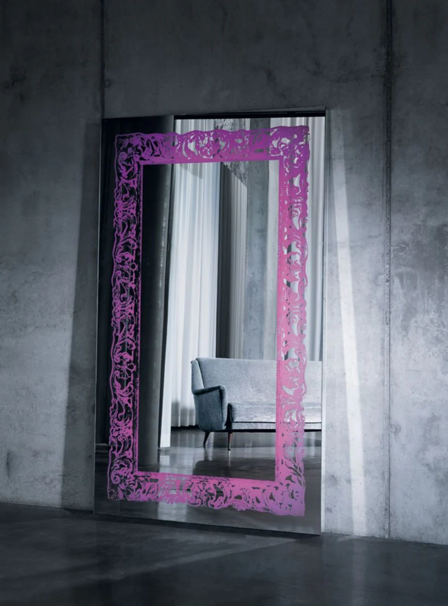 Casa Padrino espejo de lujo con luz y control remoto 107 x H. 182 cm - Calidad de Lujo