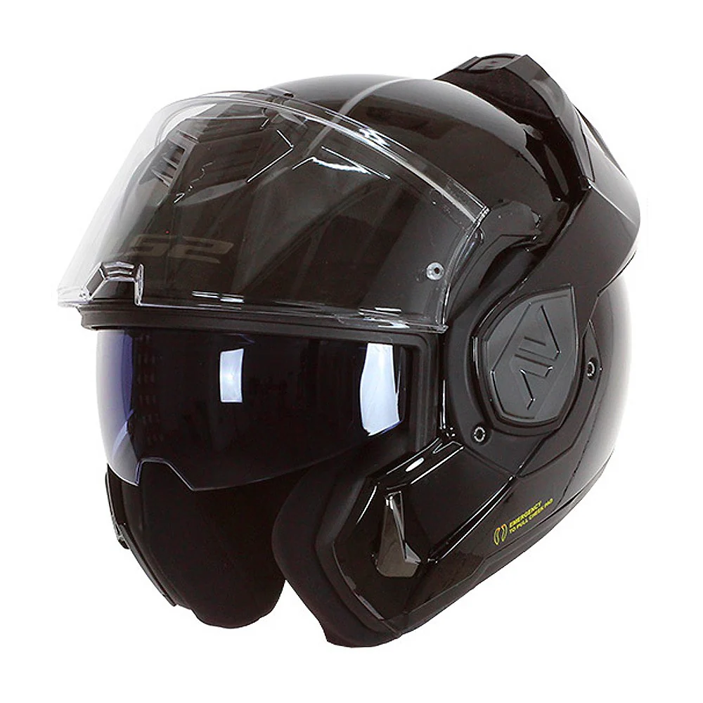 CASCO MODULAR LS2 FF906 ADVANT SOLID NEGRO BRILLO