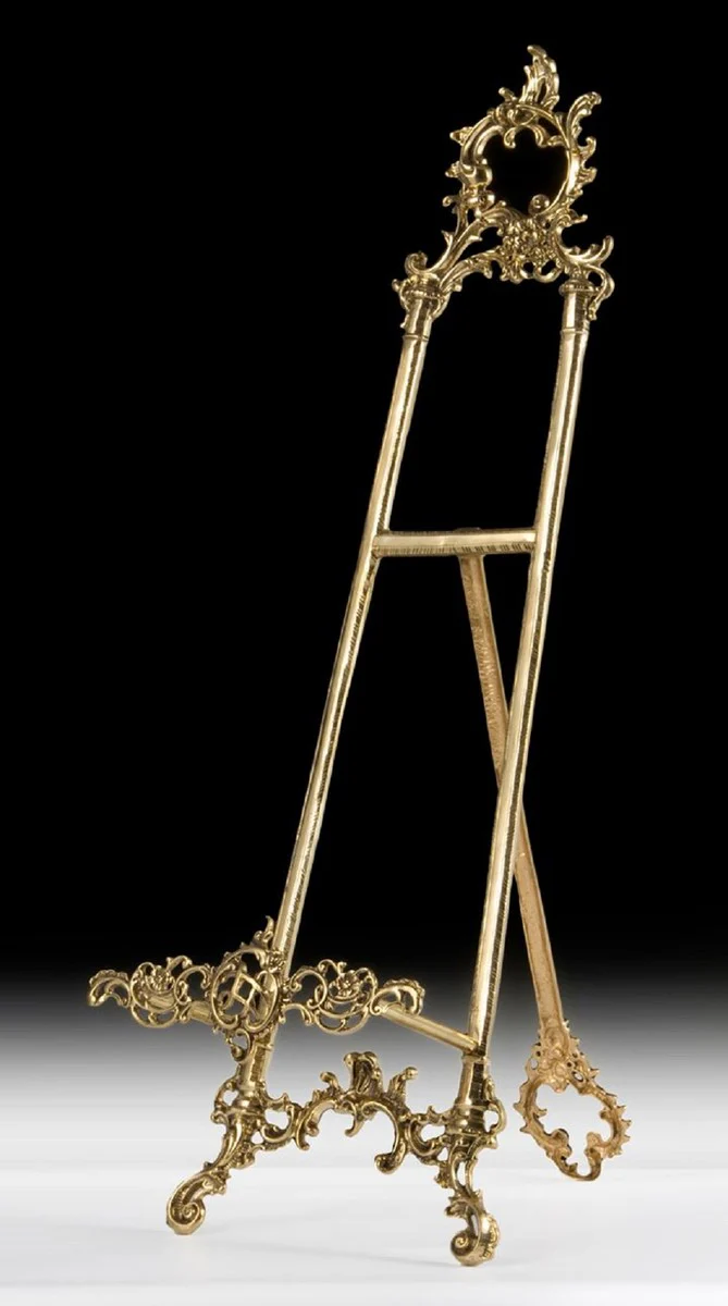 Casa Padrino soporte de espejo barroco de lujo oro 36 x A. 110 cm - Magn¨ªfico soporte de espejo de bronce de estilo barroco - Accesorios decorativos barrocos - Interior barroco - Muebles barrocos