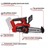 Top-handled Cordless Chain Saw FORTEXXA 18/20 TH