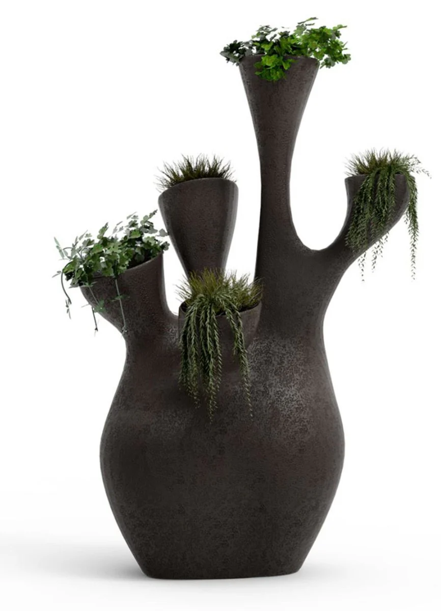 Casa Padrino maceta de lujo negro mate 135 x 85 x A. 200 cm