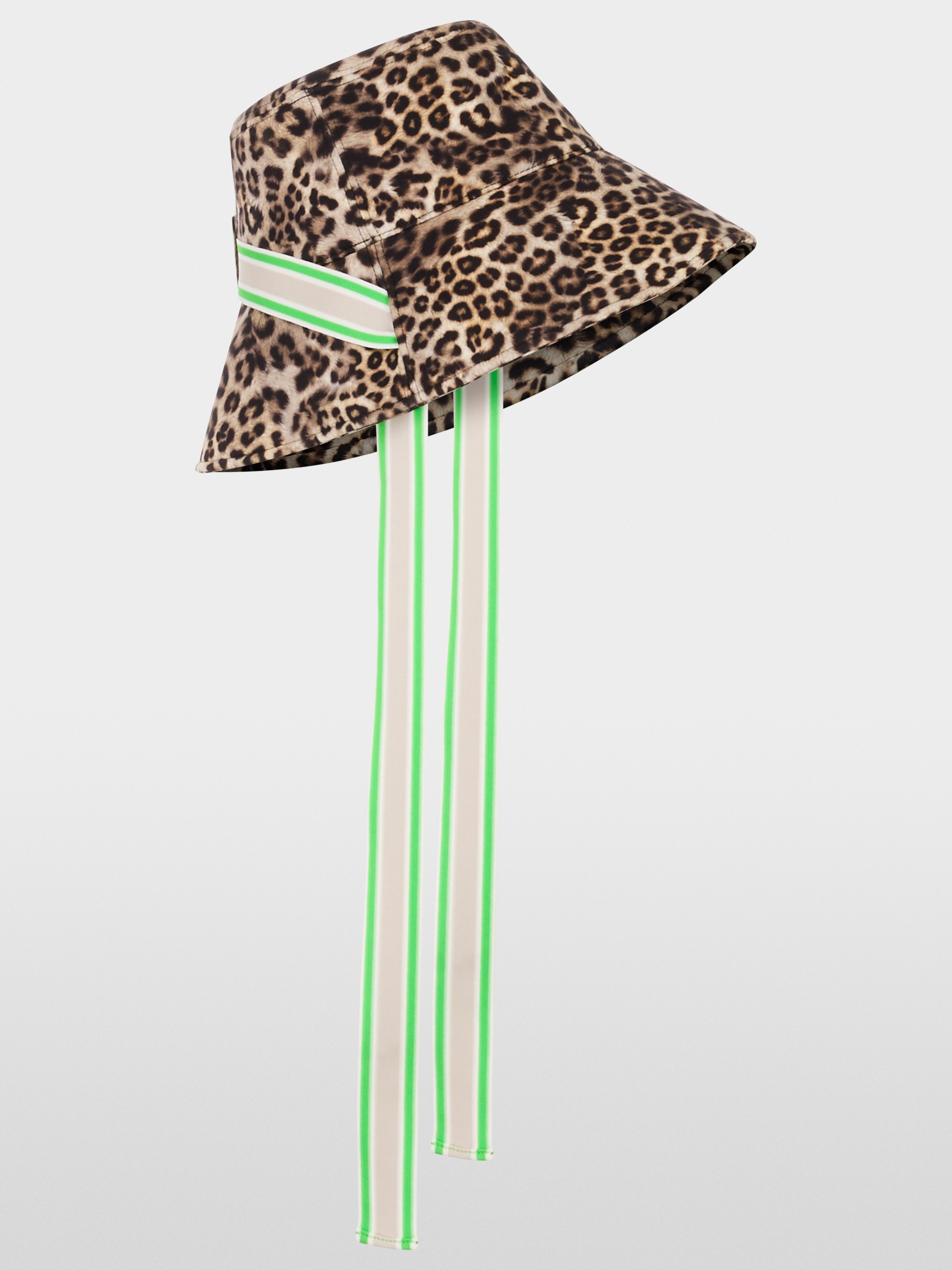 Marc-Cain Trendy bucket hat with leopard print