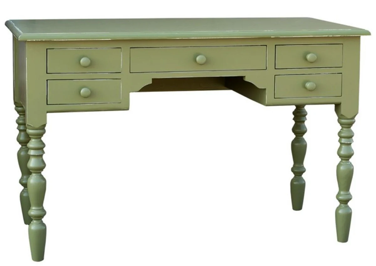 Casa Padrino country style desk antique style green 130 x 65 x H. 85 cm - Country Style Hotel Furniture