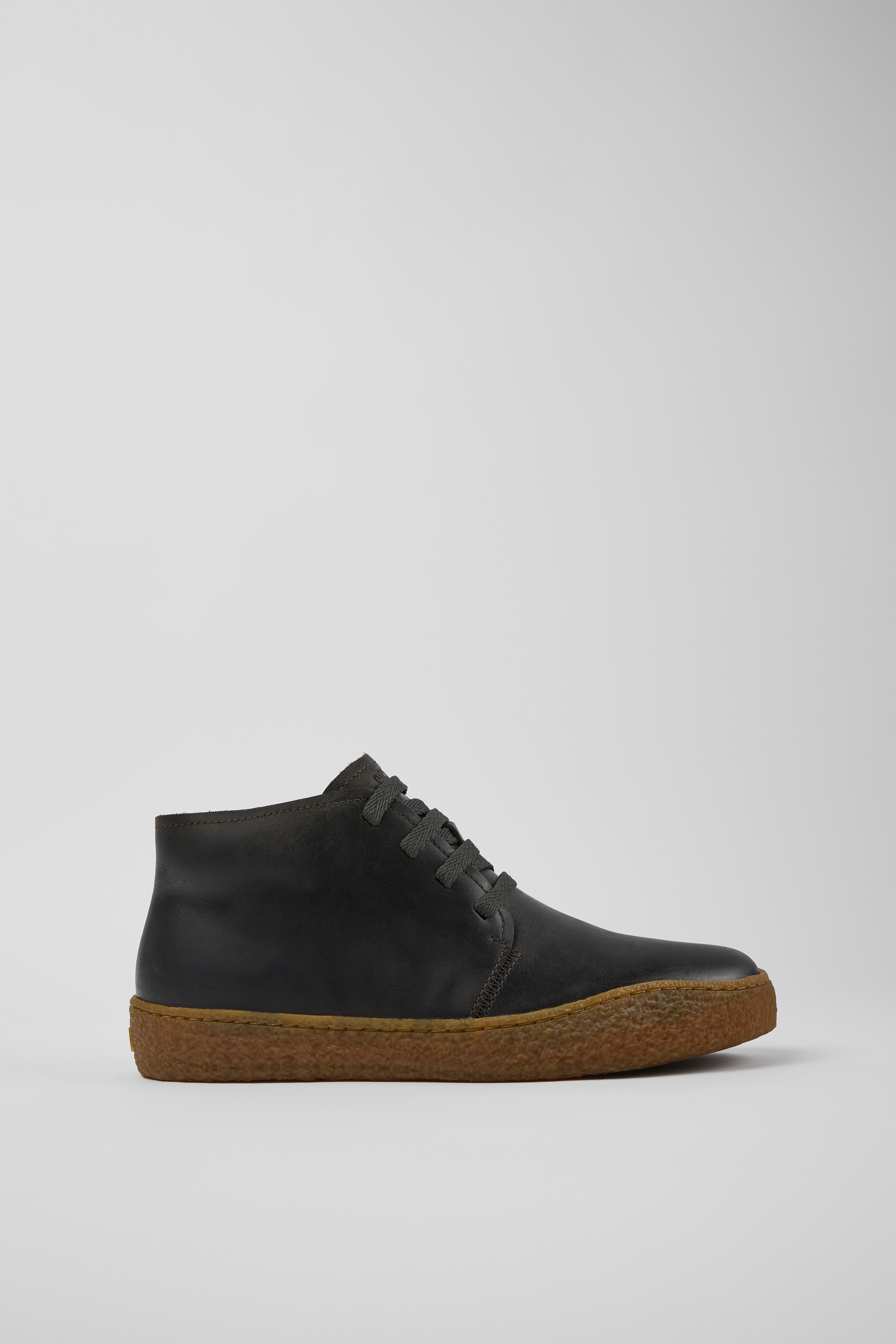 Peu Terreno - Gray leather shoes for men