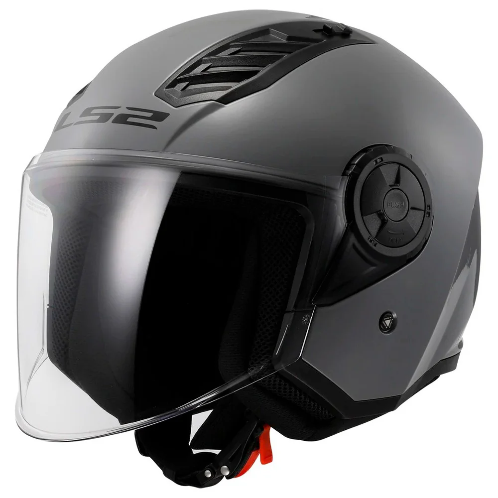 CASCO JET LS2 OF616 AIRFLOW II SOLID GRIS