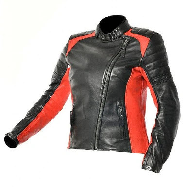 CHAQUETA OVERLAP TINA LADY NEGRO / ROJO