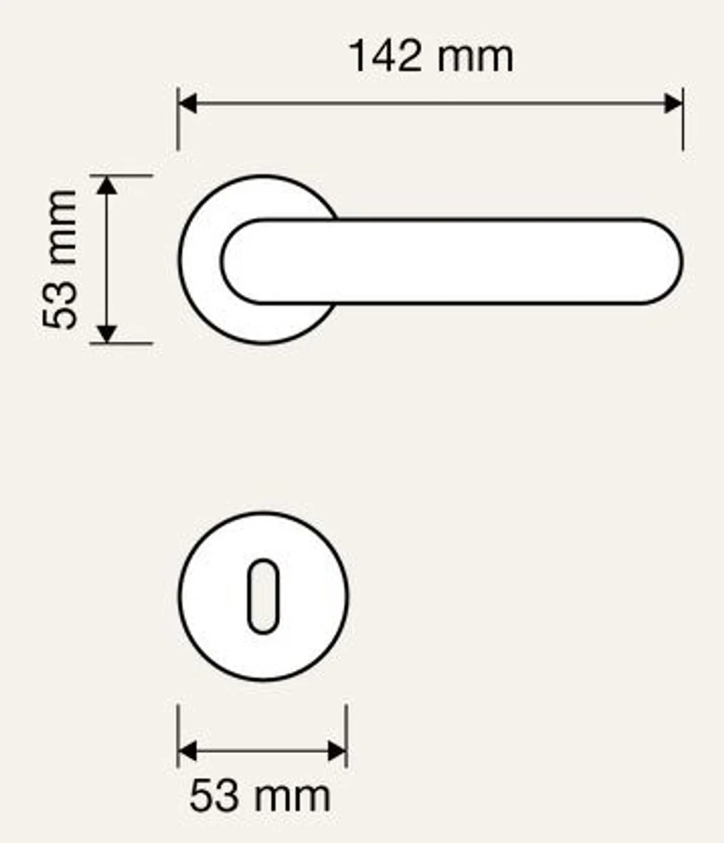Casa Padrino conjunto de manija de puerta barroco latón patinado 14,2 x H. 5,3 cm - Conjunto de Manija de Puerta de Estilo Barroco con Porcelana Preciosa