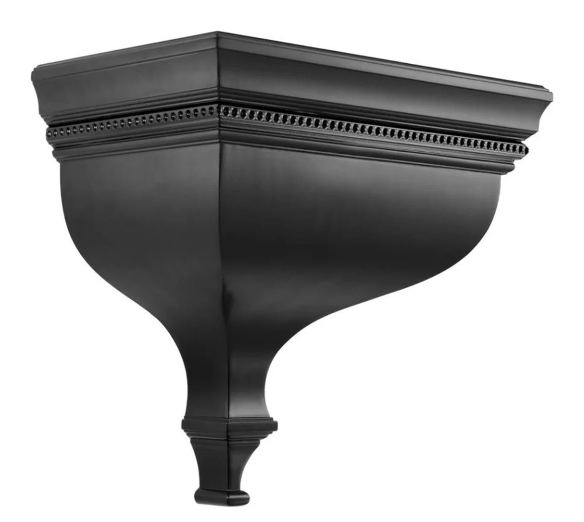 Art deco soporte de pared de caoba de lujo Casa Padrino negro - Diseñador de muebles del hotel