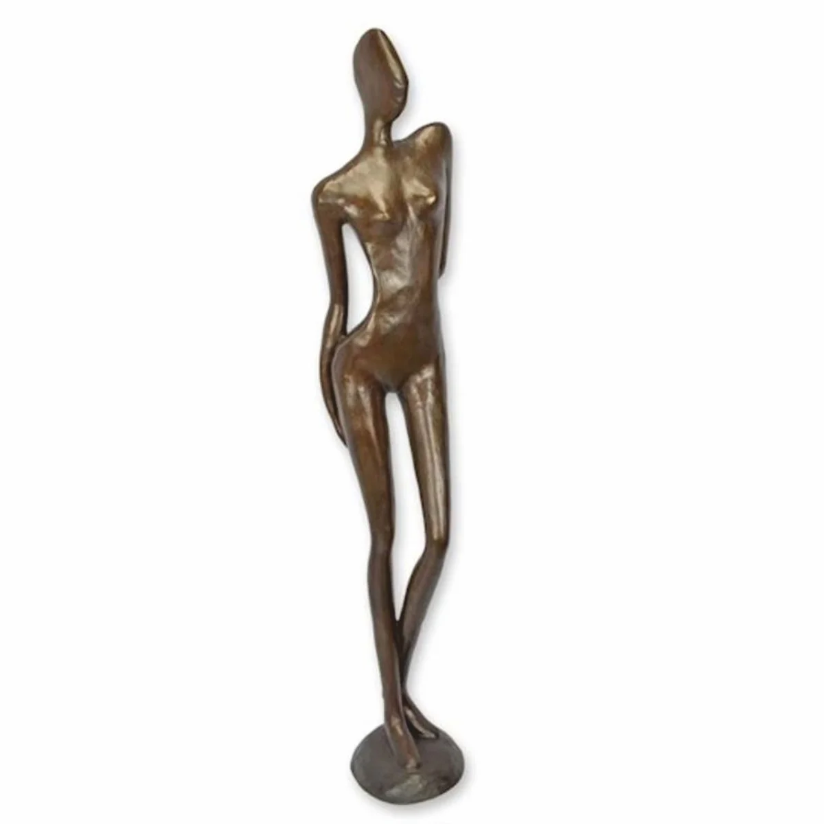 Casa Padrino escultura decorativa XXL de bronce mujer Al. 180,5 cm - Figura decorativa abstracta