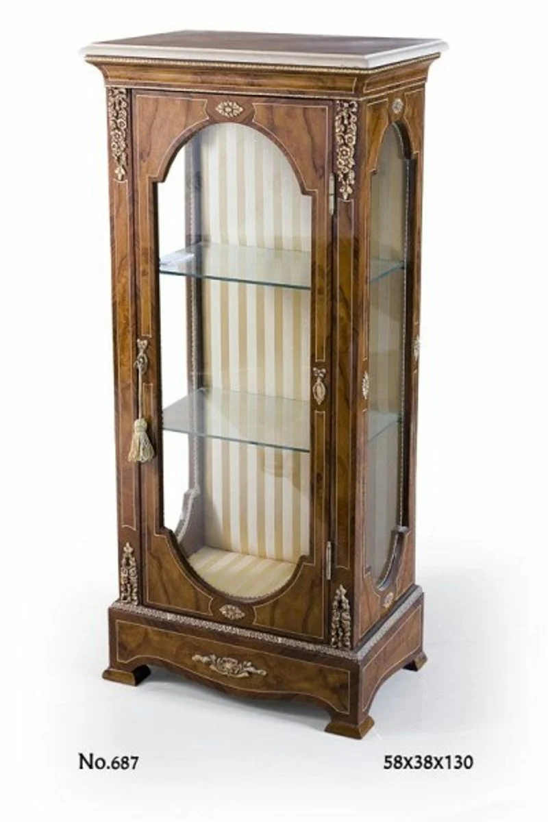 Casa Padrino baroque display cabinet 58 x 38 x H.130 cm - baroque furniture