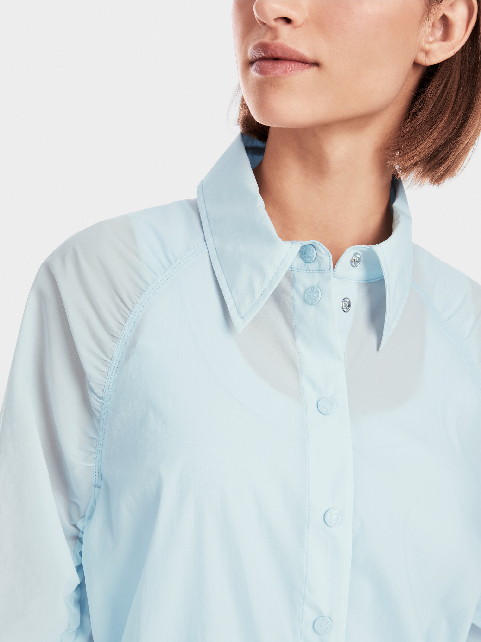 Marc-Cain Blouse with ruffled sleeves