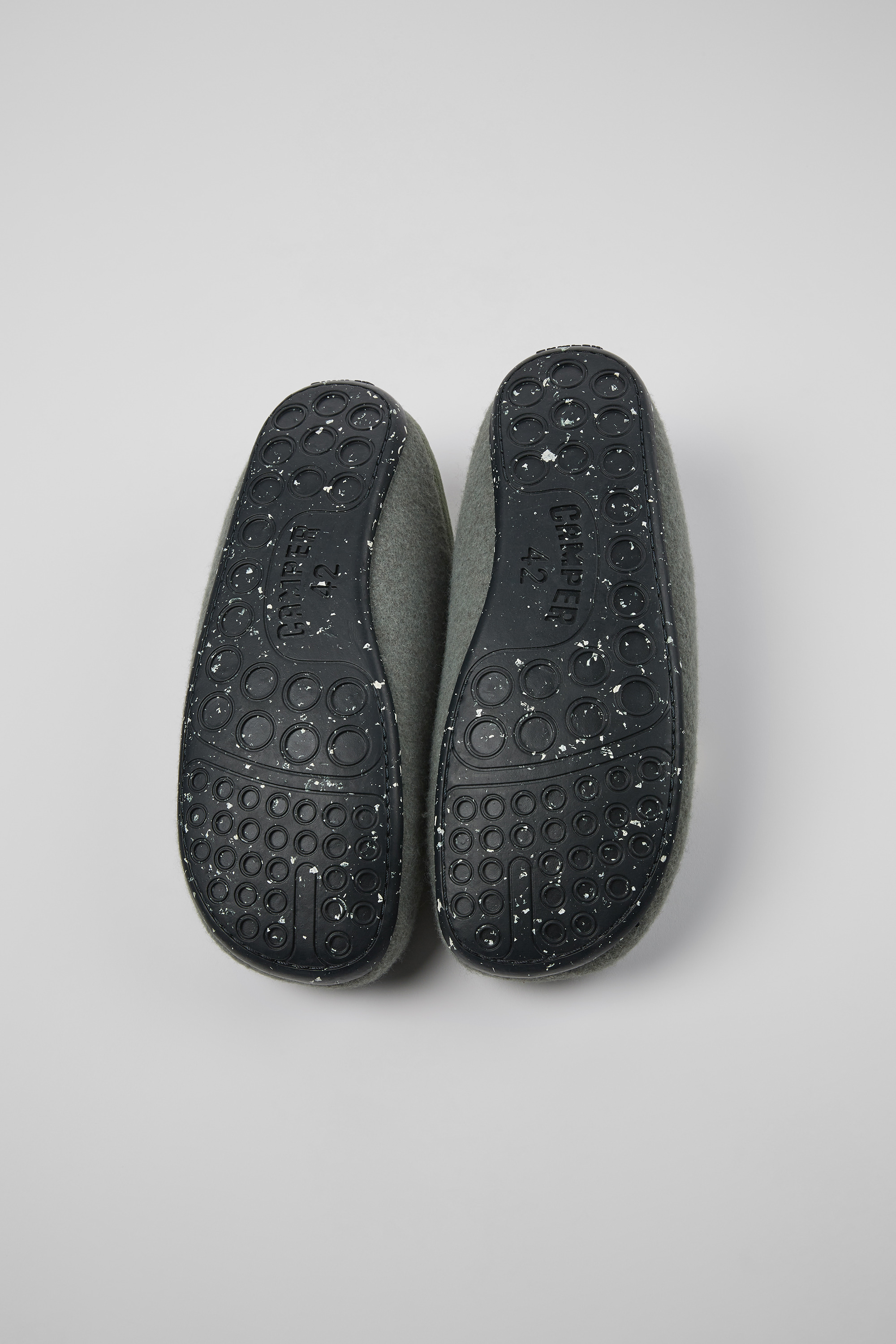 Wabi - Green wool slippers for men