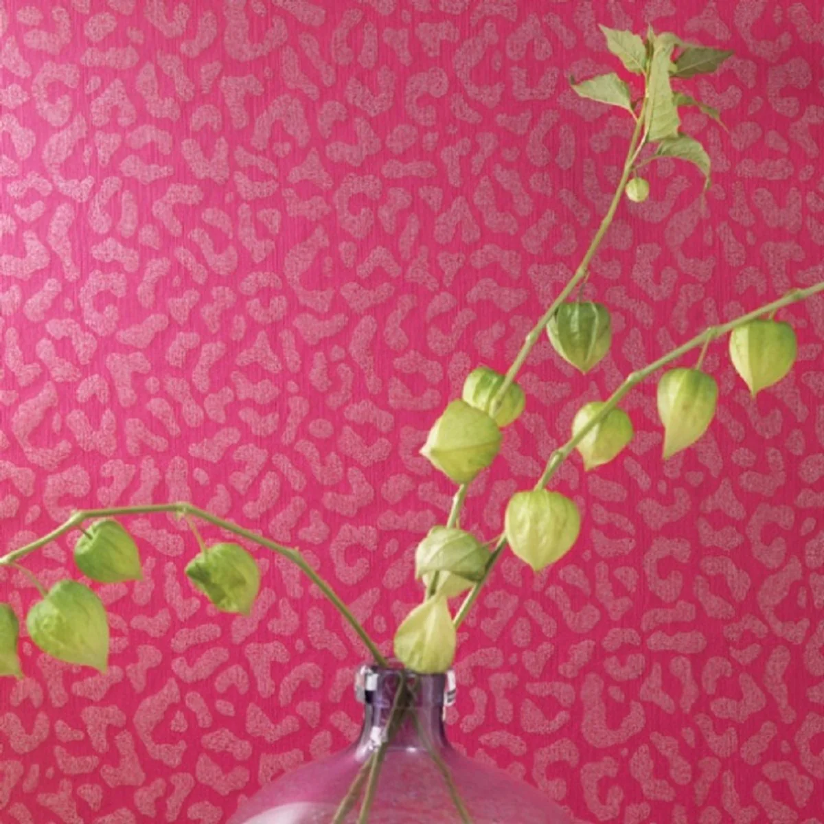 Casa Padrino papel tapiz textil barroco rosa 10,05 x 0,53 m - Papel Pintado para Sala de Estar - Accesorios Decorativos