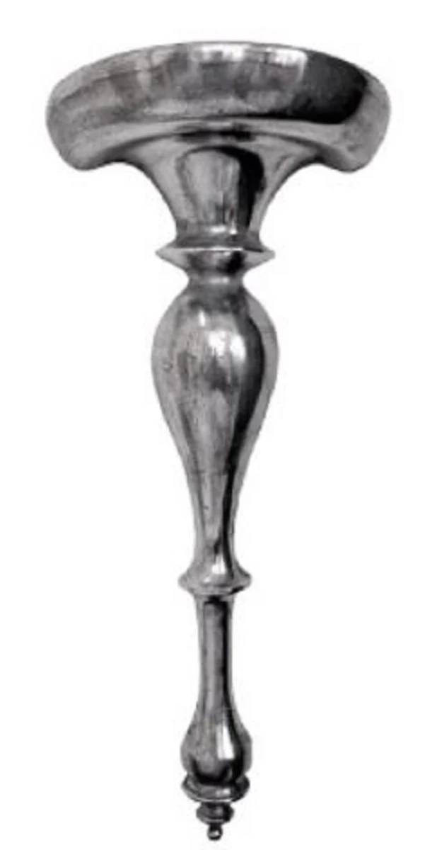 Casa Padrino consola de pared Art Nouveau de aluminio plata 34 x 17 x H. 77 cm - Decoración de Pared Barroco y Art Nouveau