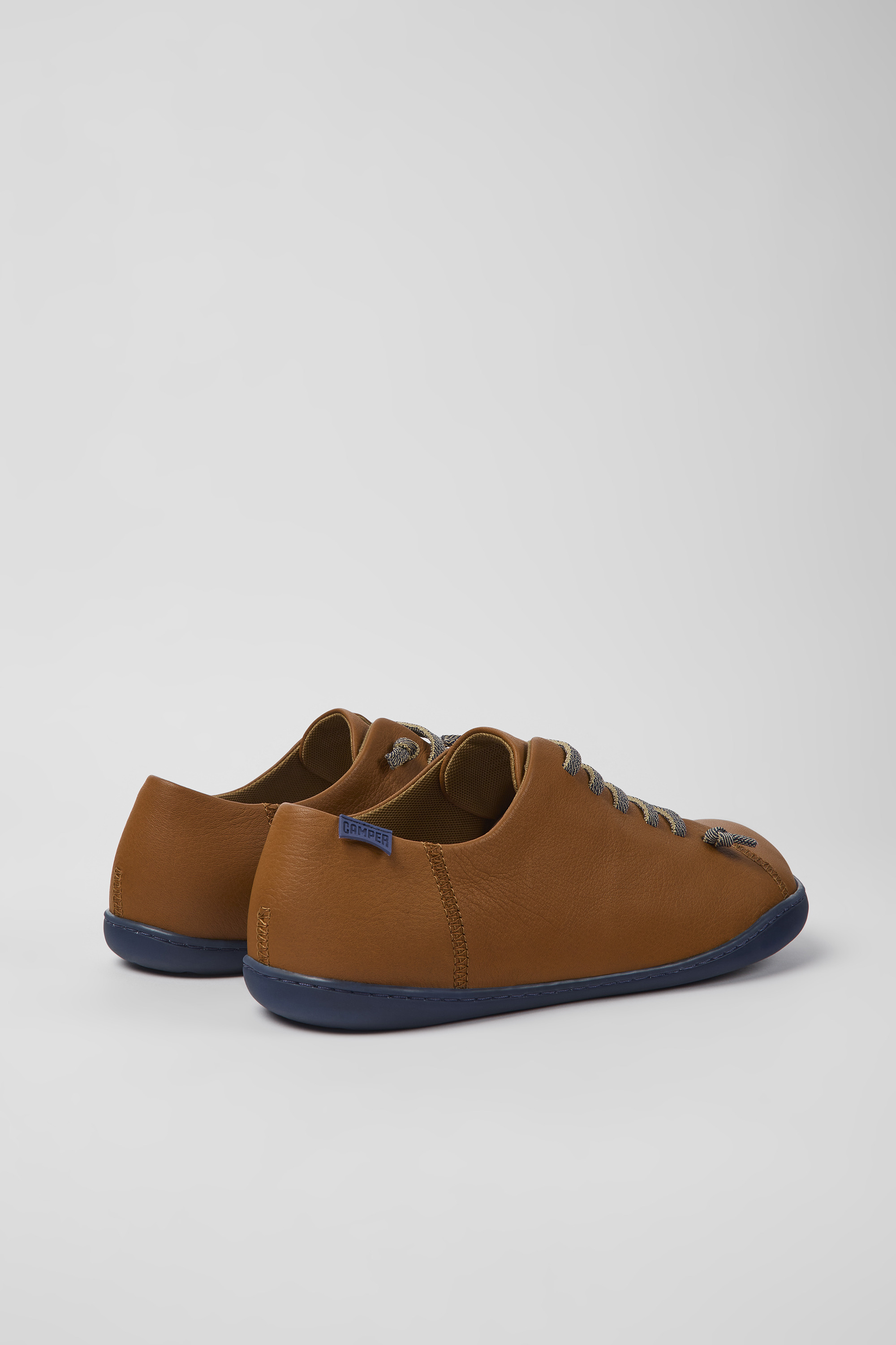 Peu - Brown leather shoes for men