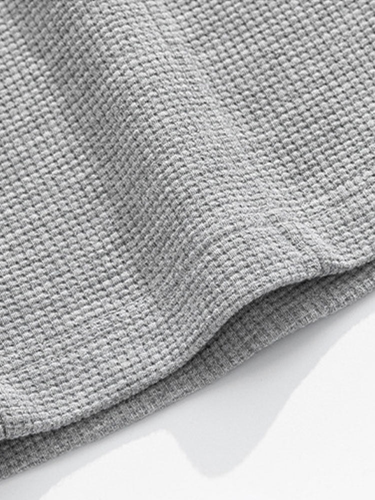 Straight Leg Relaxed Fit Waffle Pants