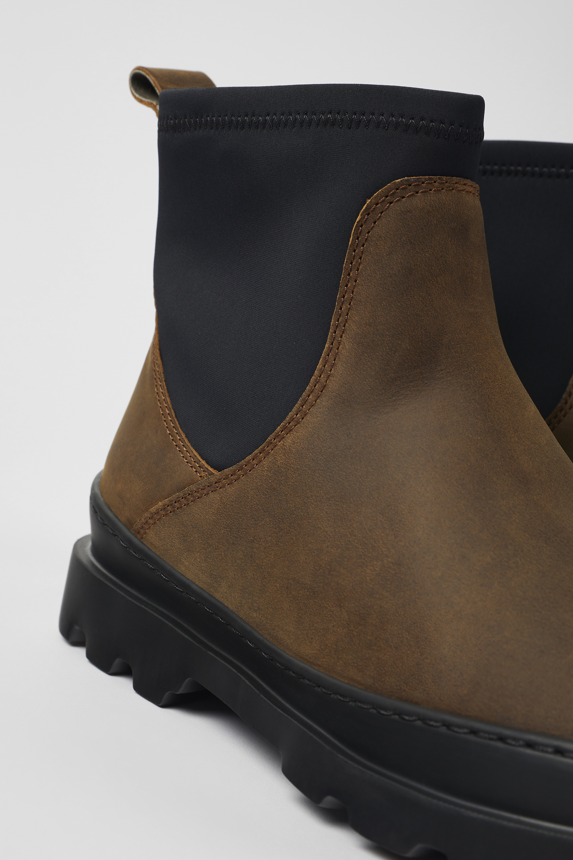 Brutus - Brown nubuck ankle boots for women