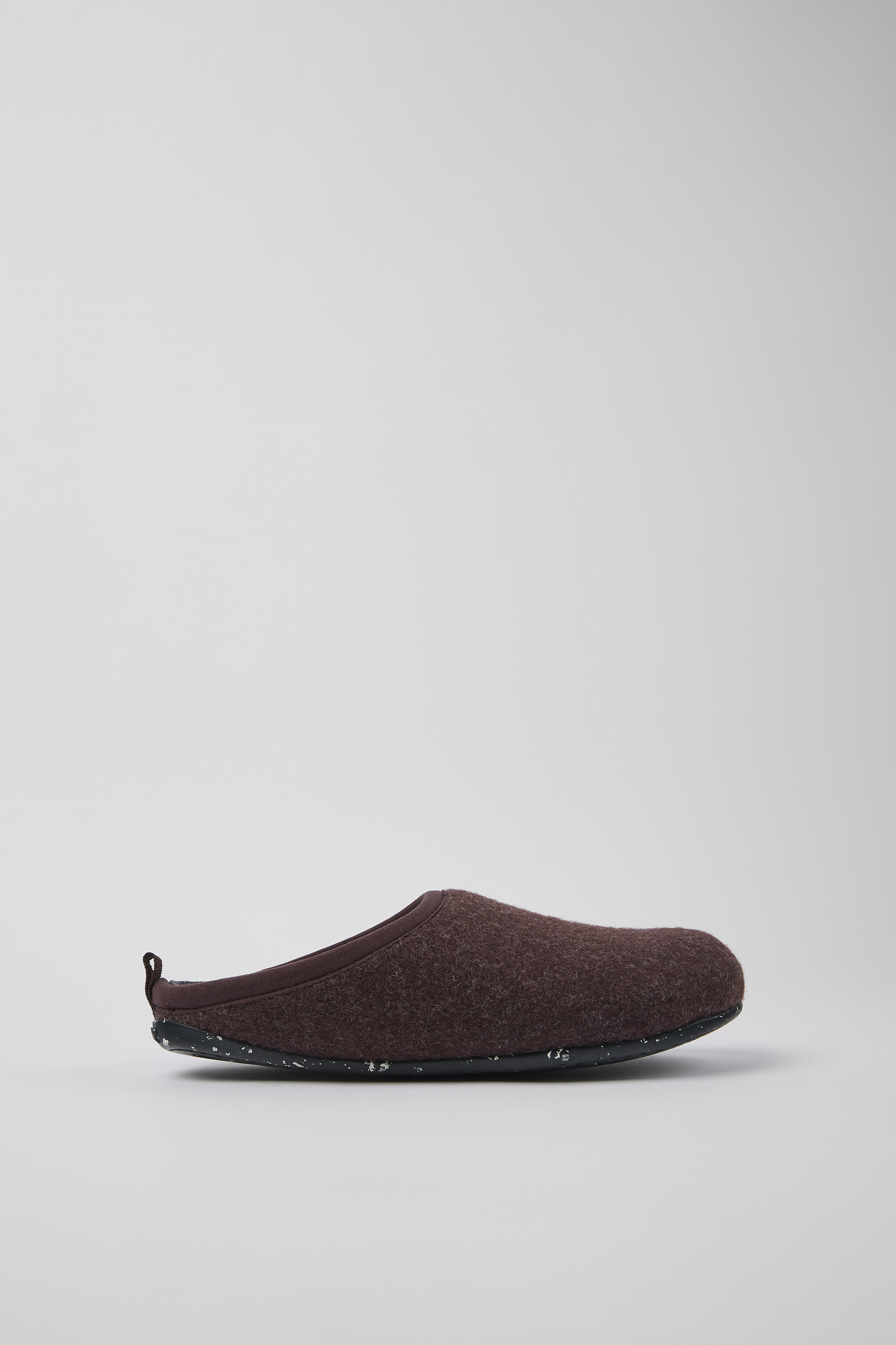 Wabi - Burgundy wool slippers for women