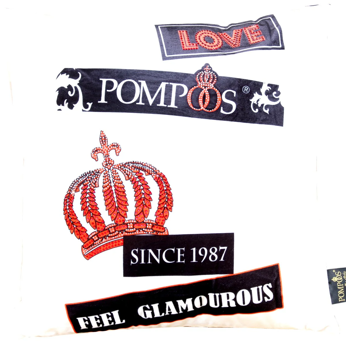 Coj¨ªn de dise?o Harald Gl??ckler Pomp??s de Casa Padrino con Glitterstones Feel Glamourous