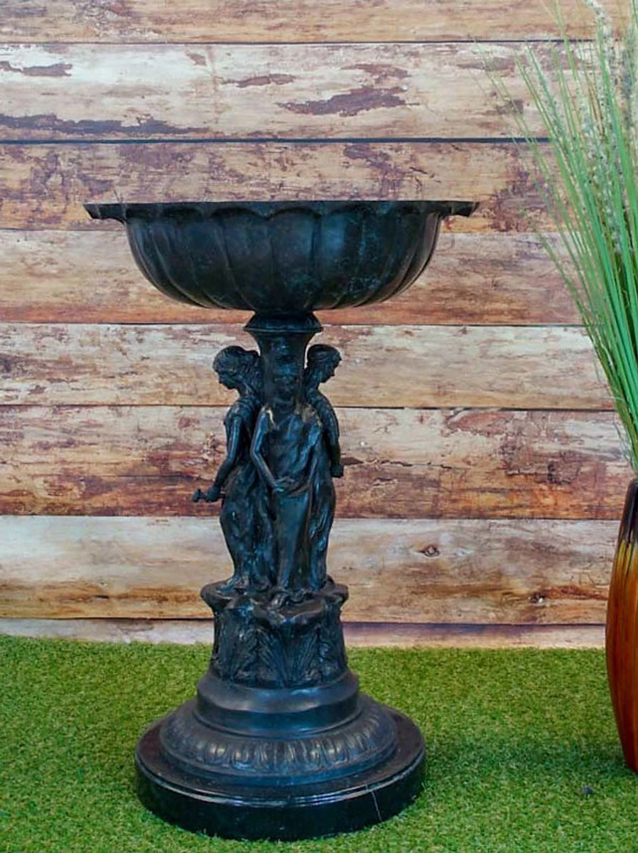 Casa Padrino bañera barroca para pájaros mujer bronce H 58 x 41 x 41 cm - bañera de lujo para pájaros