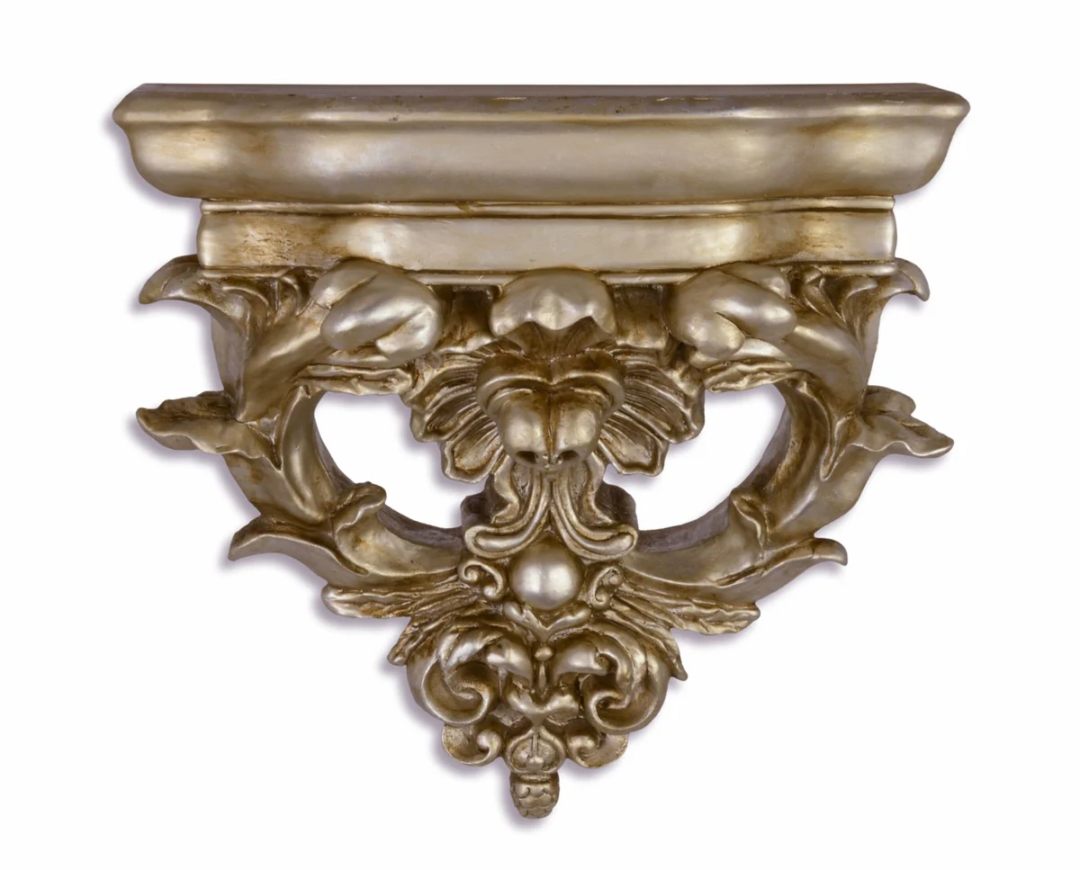 Consola de pared barroca Casa Padrino Plata antigua 29 x 26.8 x H.13,6 - Muebles del hotel