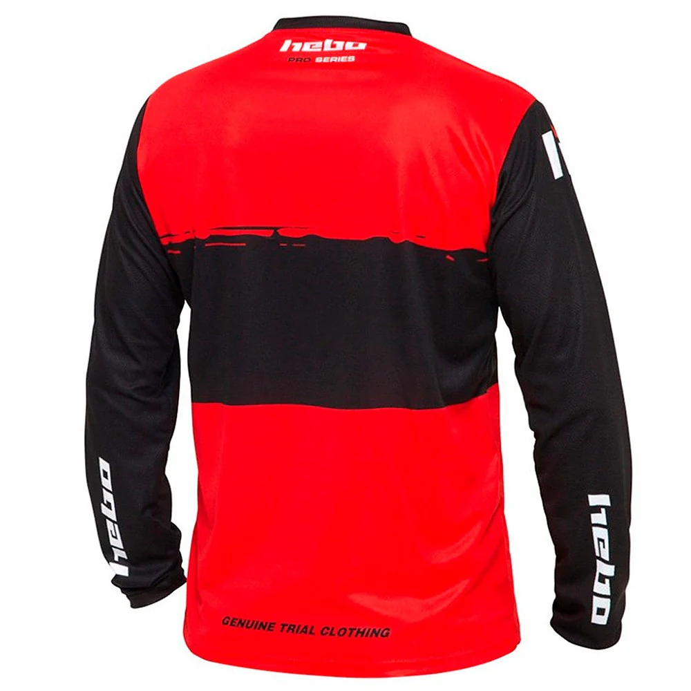 CAMISETA HEBO TRIAL PRO NEGRO / ROJO