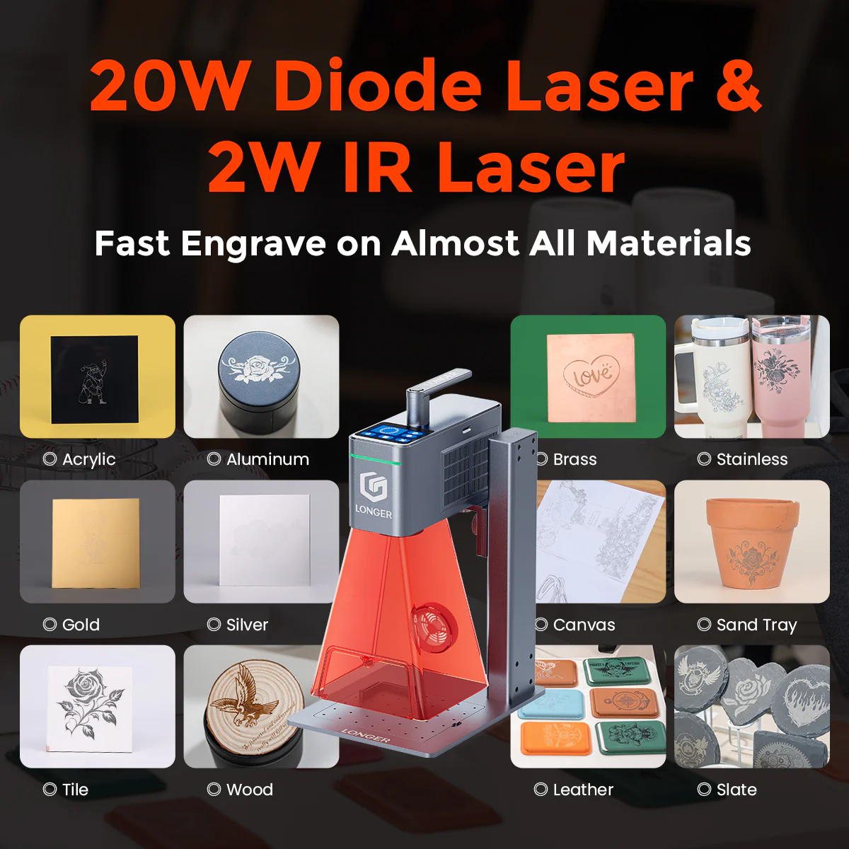 Longer Nano Duo AI Laser Engraver