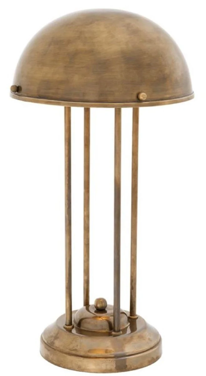 Casa Padrino lámpara de escritorio de lujo latón vintage Ø 26,5 x H. 50 cm - Calidad de Lujo