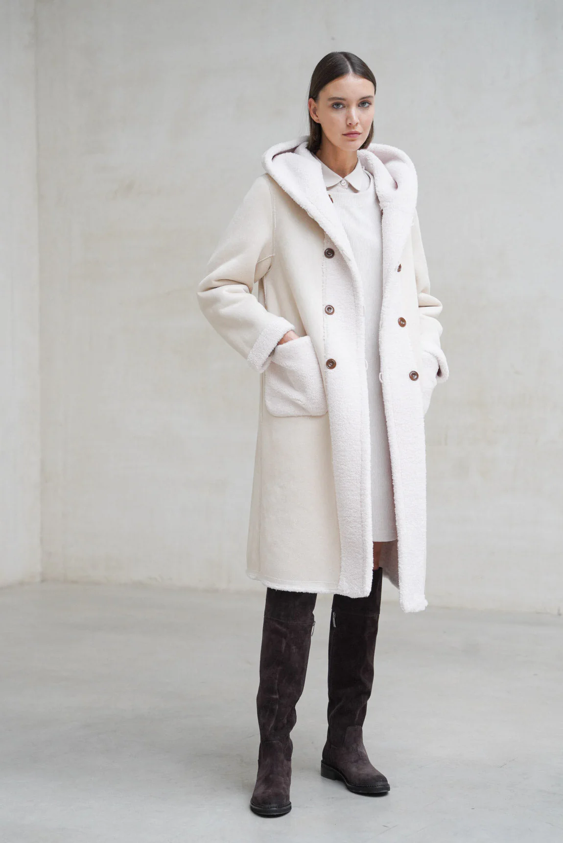 Rivera-spain Abrigo Briona reversible crudo