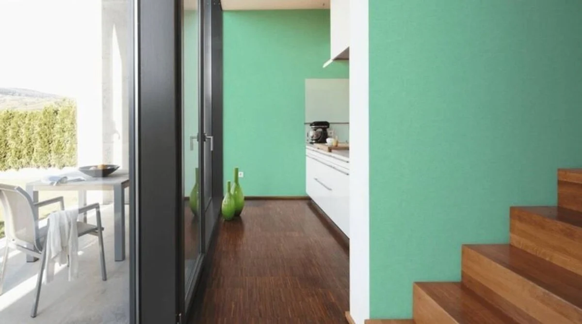 Papel Pintado no Tejido Barroco de Diseño Versace IV 37050-1 - Verde Menta - Papel Pintado de Lujo - Alta Calidad