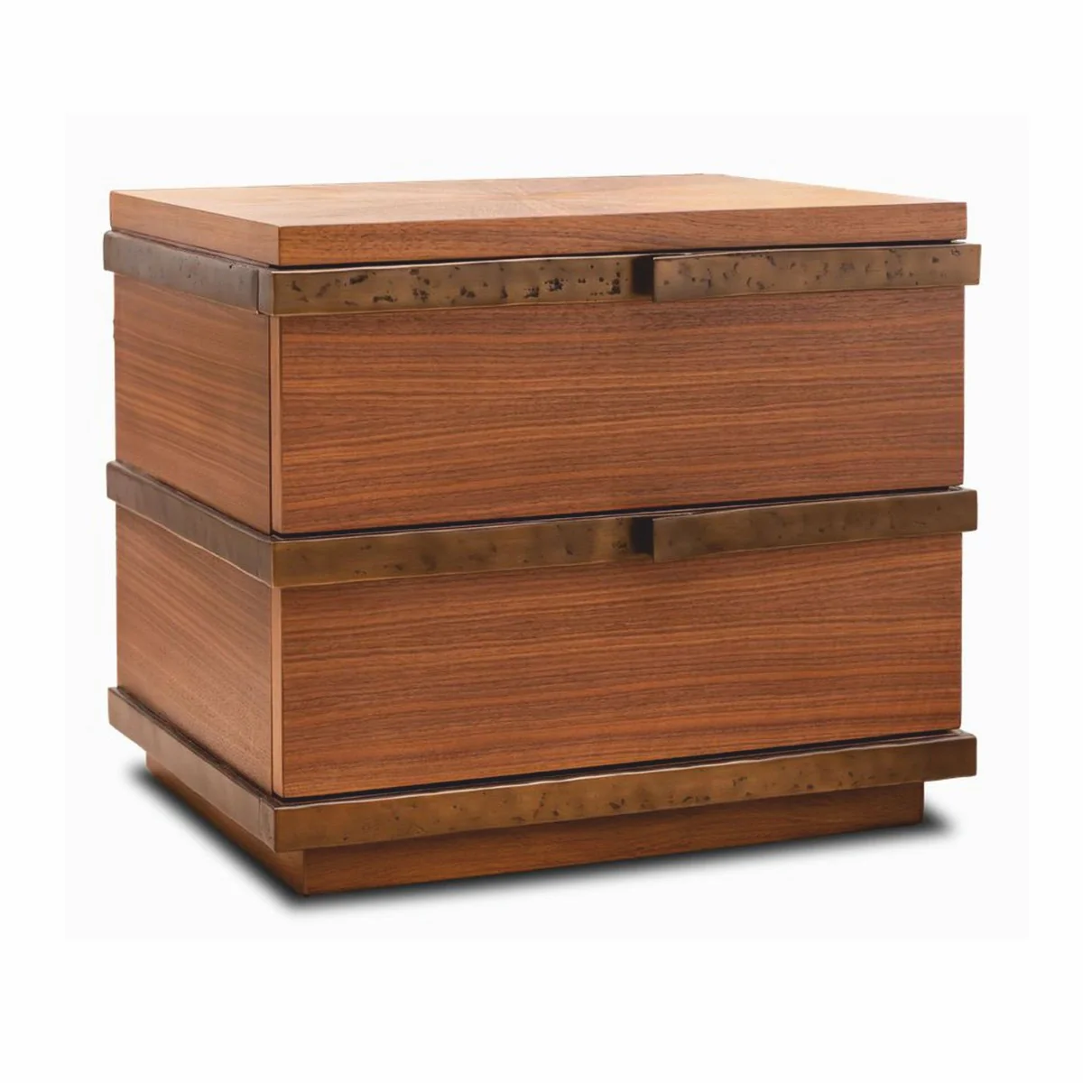 Casa Padrino conjunto de mesita de noche de lujo marrón / bronce - Muebles para hoteles y dormitorios