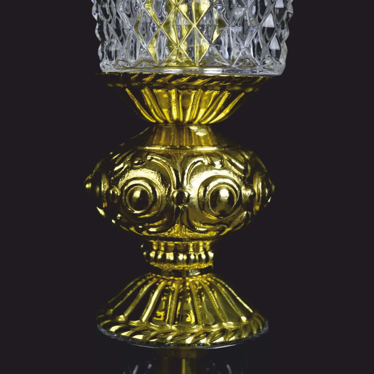 Casa Padrino l¨¢mpara de pie LED de cristal barroco de lujo oro brillante ? 35 x A. 107 cm