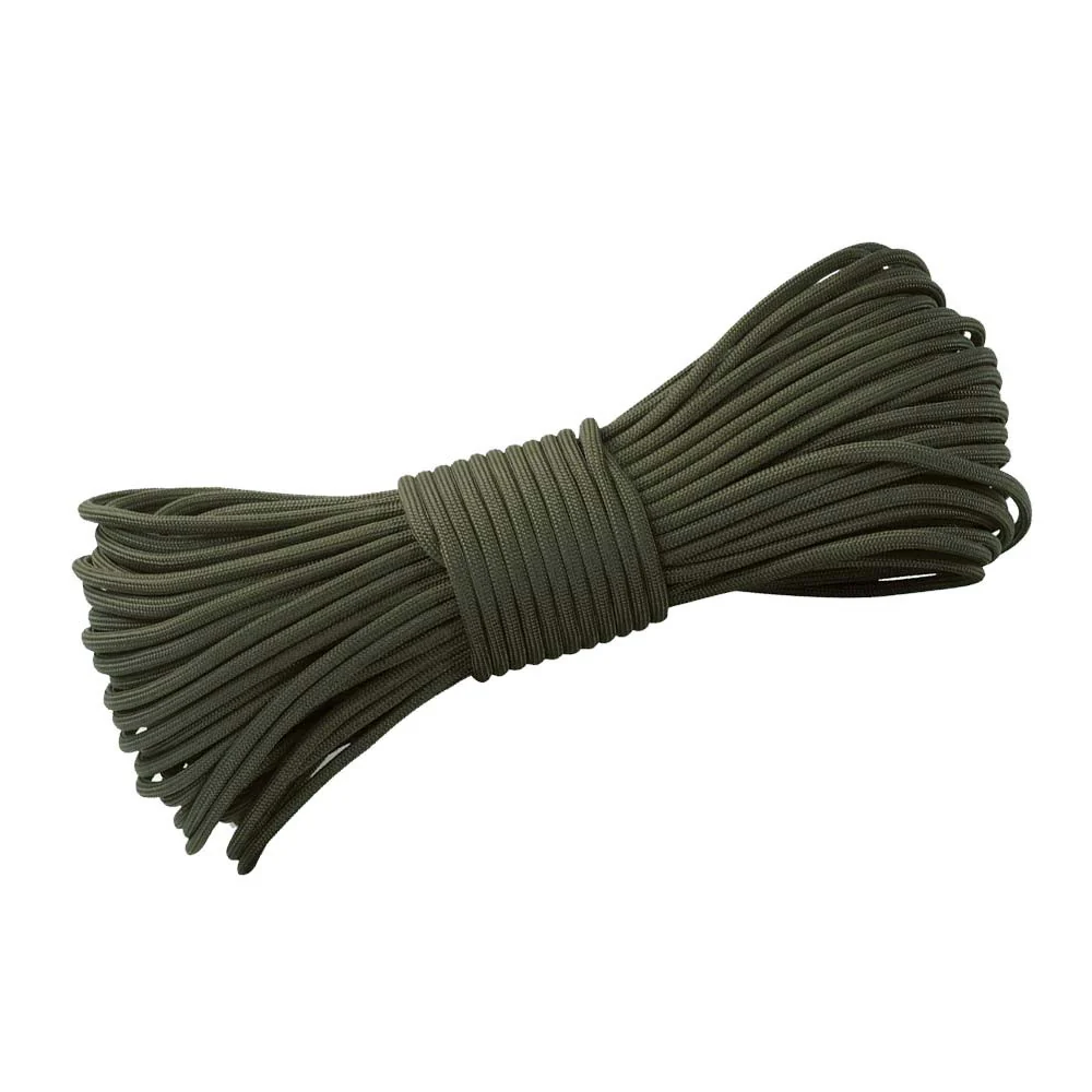 DD Hammocks Paracord Green 25 metros - Rollo de cuerda paracaídas de 7 hebras