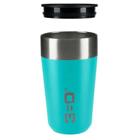 360 Degrees Taza Travel Mug Large azul turquesa - Vaso termo
