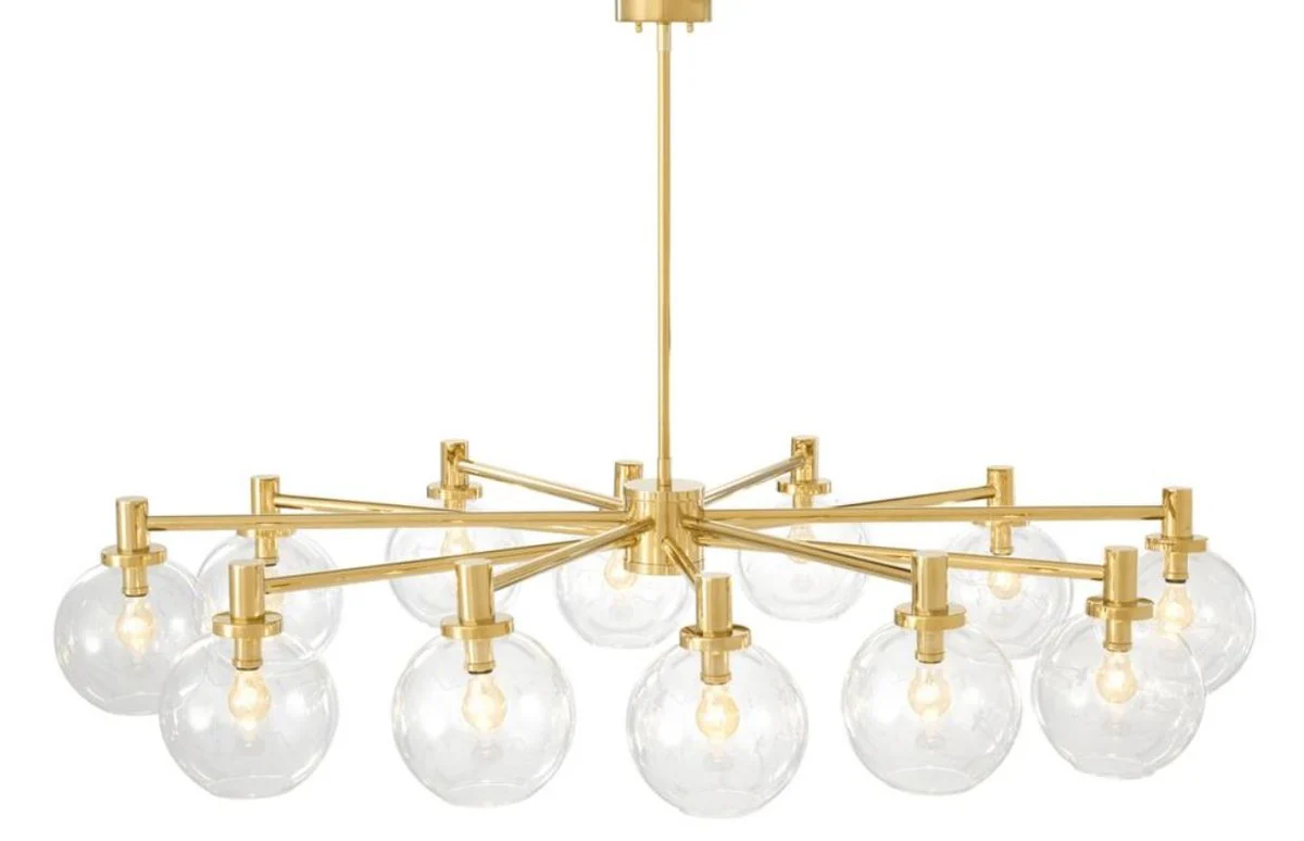 Casa Padrino araña de lujo de oro 150 x 105 x H. 37 cm - Edición Limitada