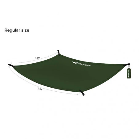 DD Hammocks Magic Carpet Regular verde oliva - Suelo de bushcraft y camping