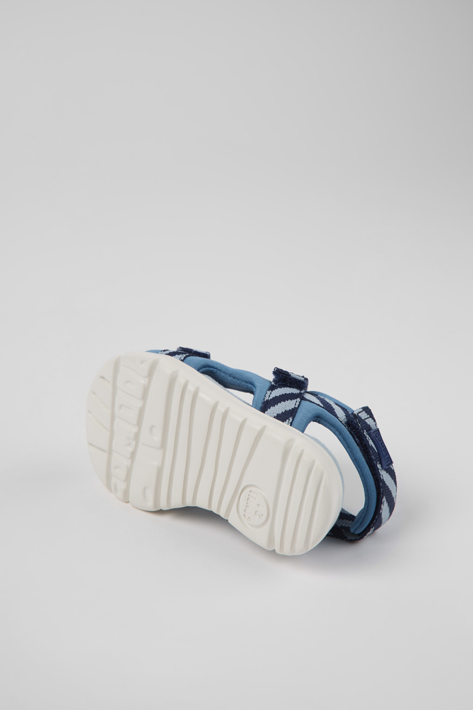 Caterpillar Blue fabric sandals for boys