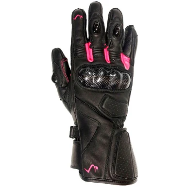 GUANTES VERANO OUT CARBONO EVO LADY NEGRO / FUCSIA