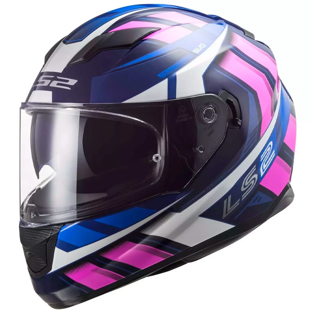 CASCO LS2 FF320 STREAM EVO LOOP - AZUL / ROSA - XXS