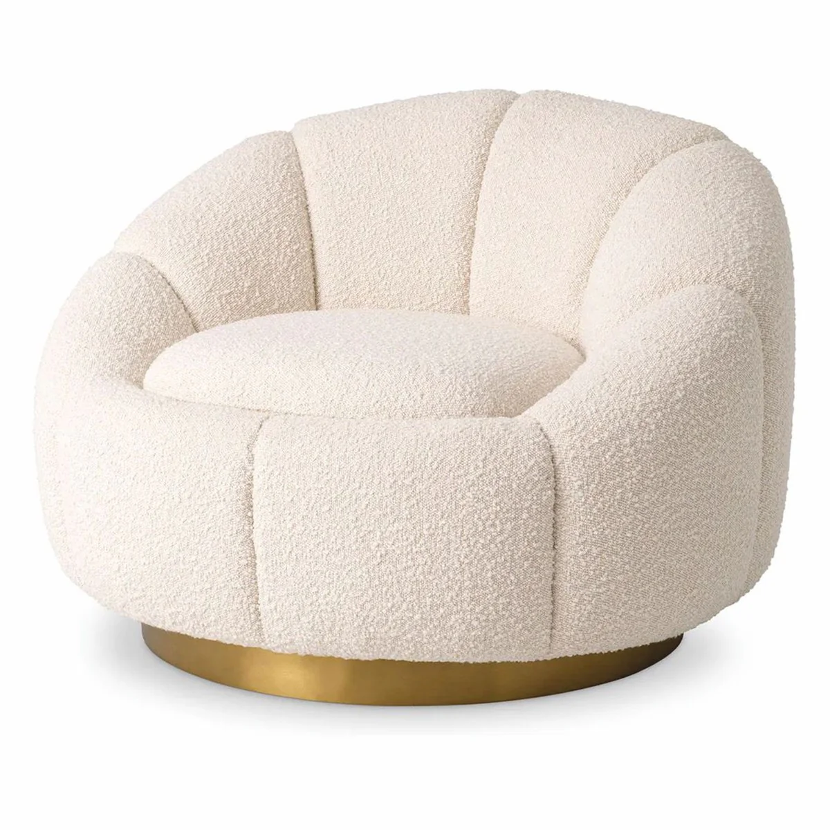 Casa Padrino sill¨®n giratorio e lujo color crema / lat¨®n - Muebles para sala de estar y hotel