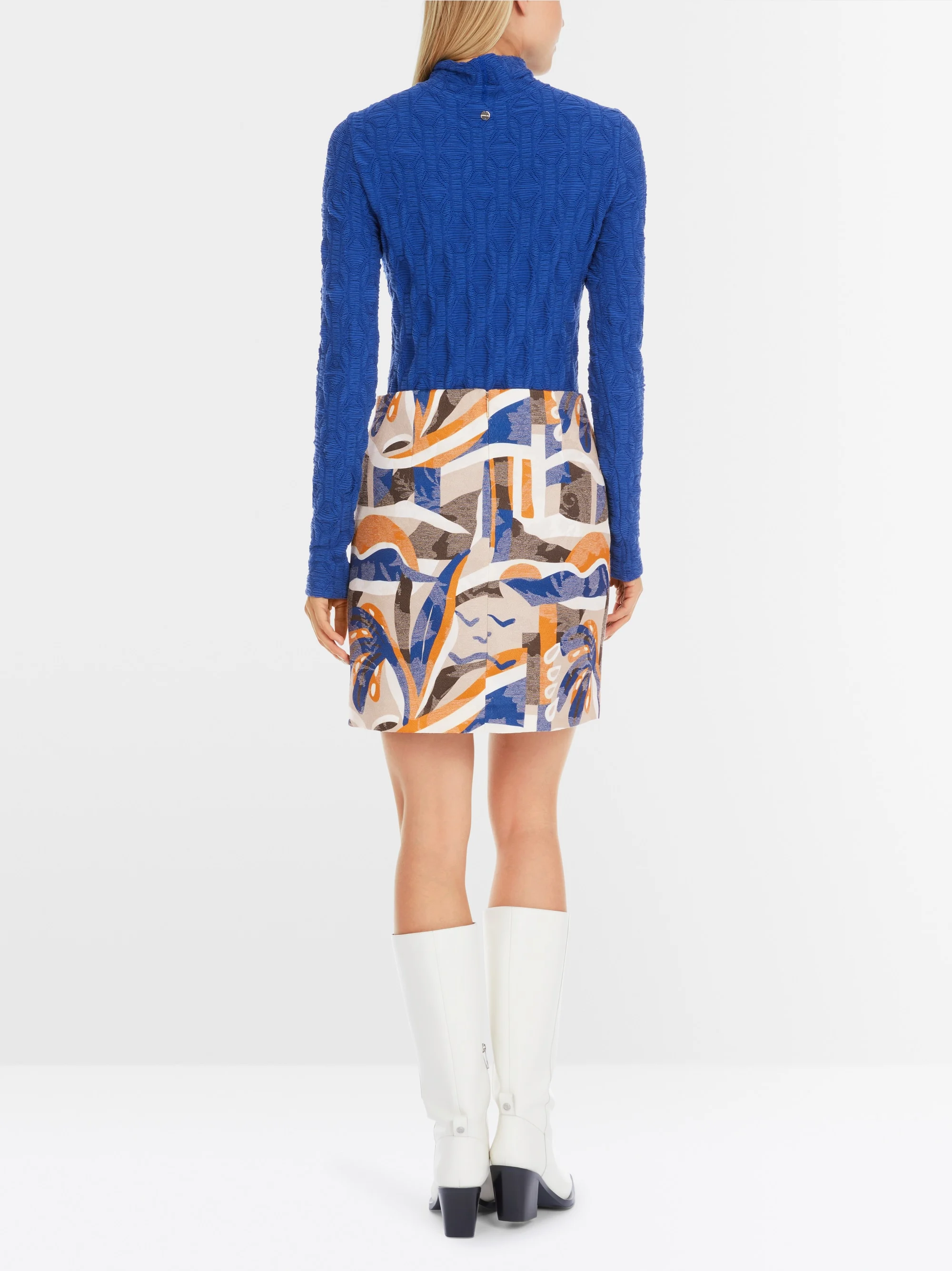 Marc-Cain Mini skirt in structured jacquard