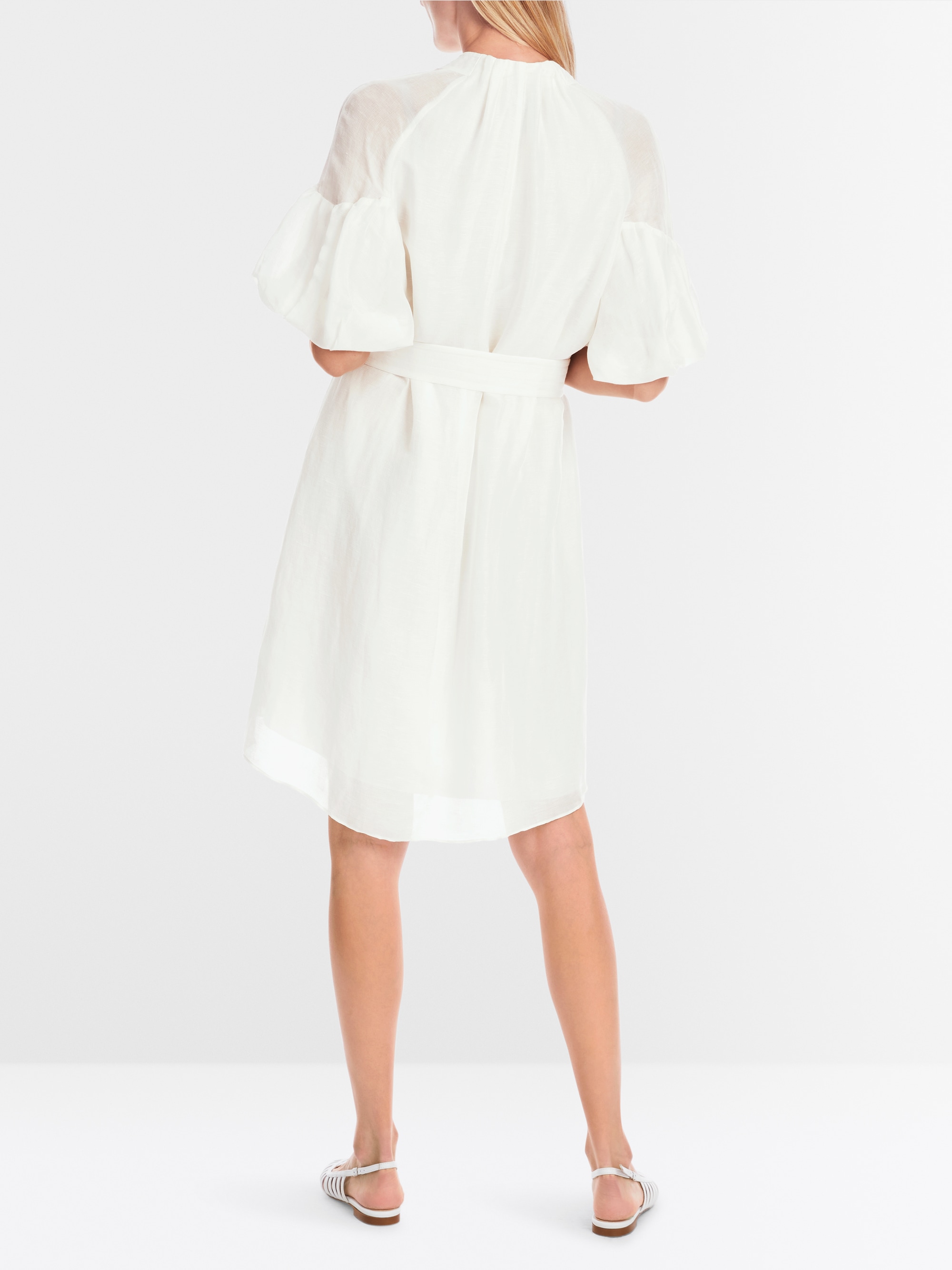 Marc-Cain Plain mini dress with balloon sleeves