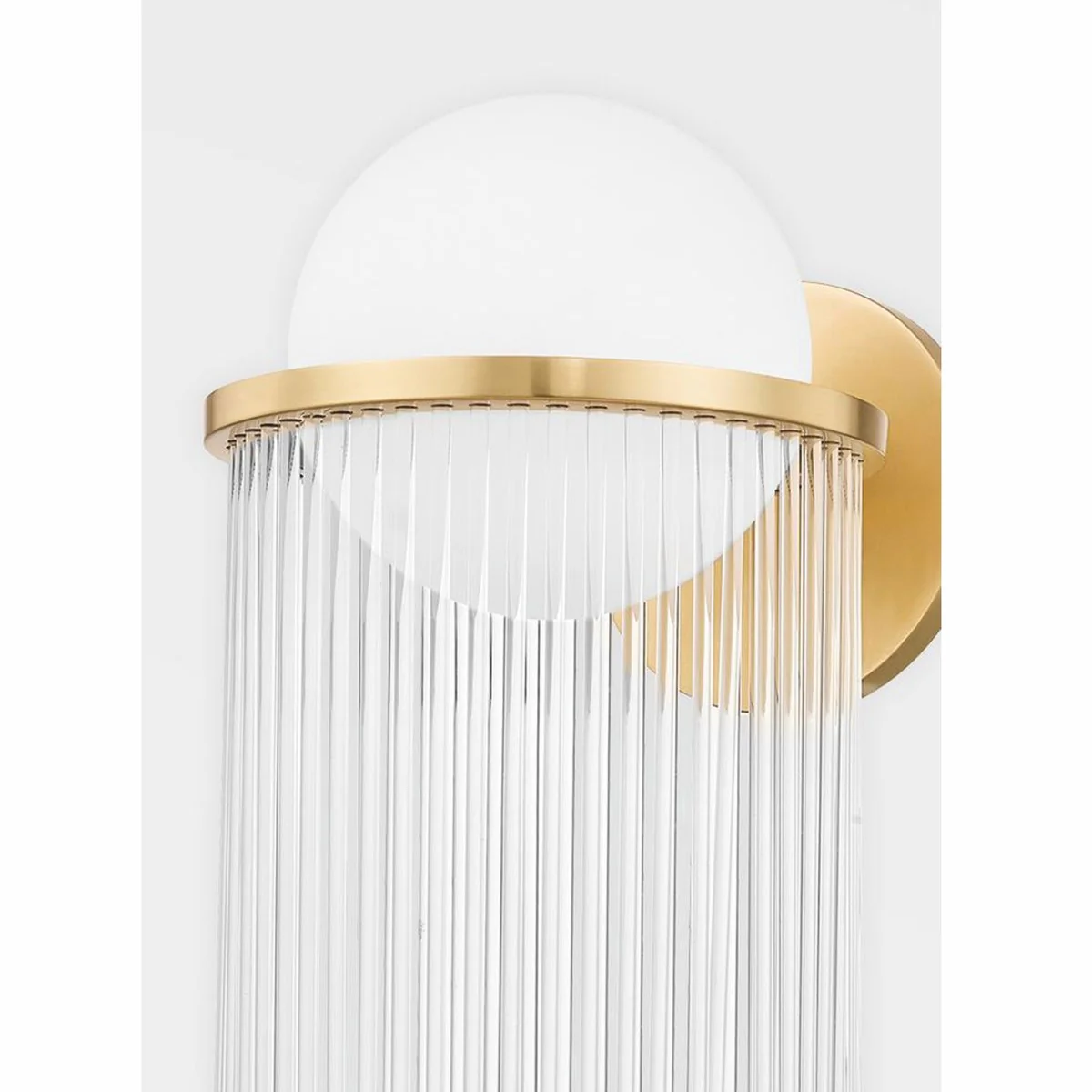 Casa Padrino l¨¢mpara de pared de lujo lat¨®n antiguo / blanco A. 50,8 cm - Luces de lujo