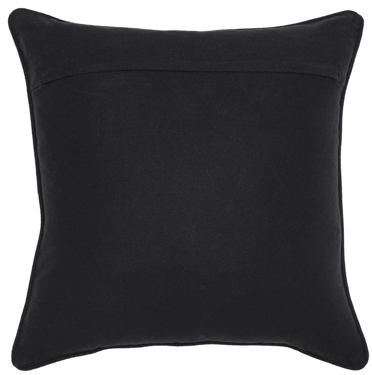 Casa Padrino cojín decorativa de lujo negro / blanco 50 x 50 cm - Almohada decorativa noble con patrón de diamante elegante - Calidad de Lujo - Colección Hotel