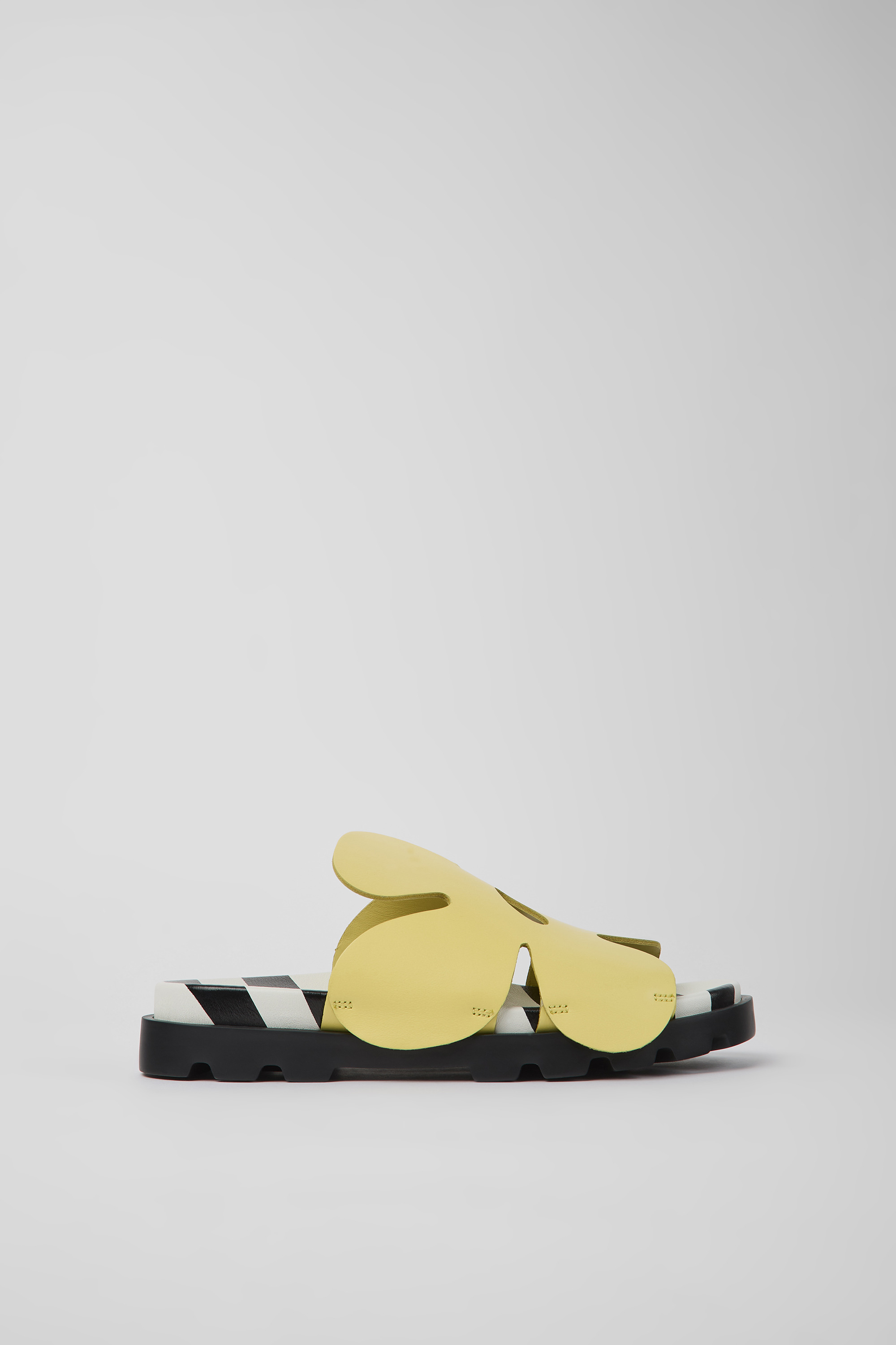 Twins - Yellow leather sandals for women
